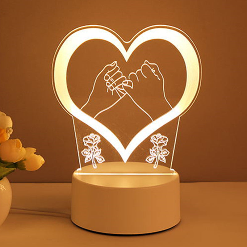 3D Acrylic USB LED Night Lights Neon Sign Lamp